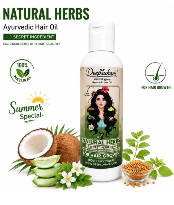 deepsuhani Shuddh Ayurvedic Hair Oil 100% Handmade Hair Oil 100 ml