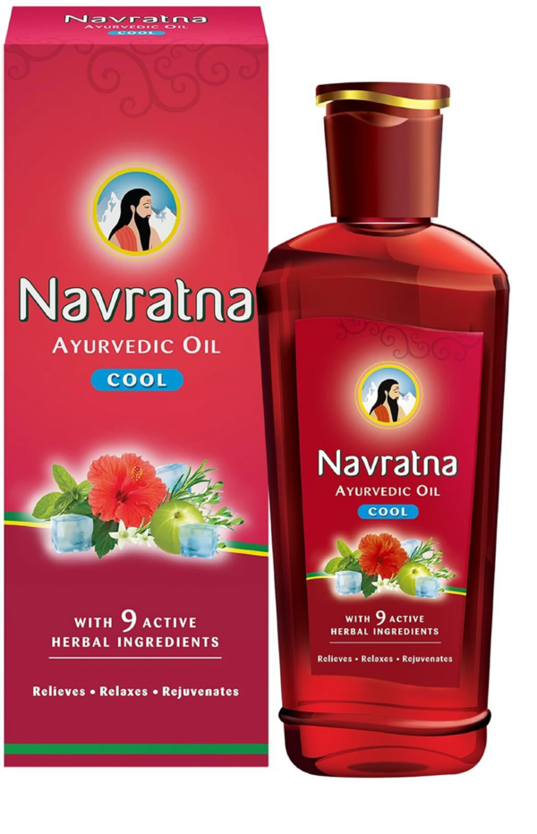 Navratna Ayurvedic Cool OilWith 9 Ayurvedic Herbs Relieves Headac...more